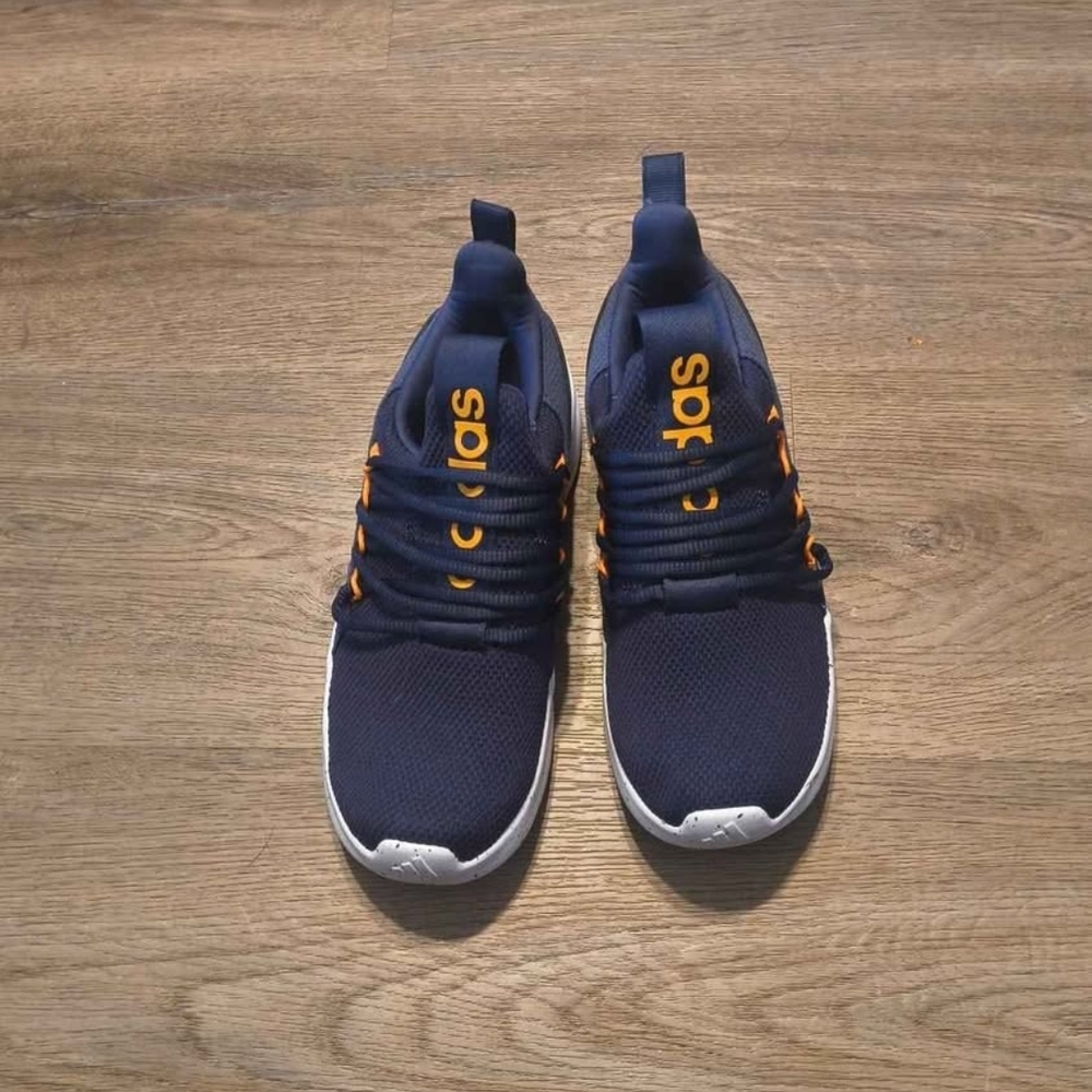 adidas Kids Dark Blue and Bright Orange Sneakers